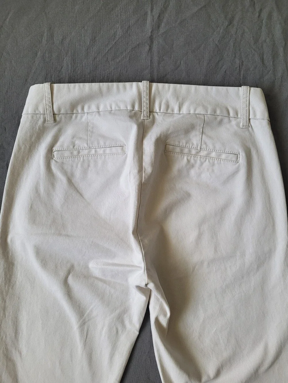 J.Crew Bennett Chino Ivory Cream Slim Straight Leg Pants Women's Size 2
